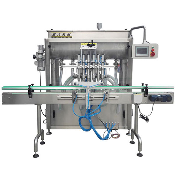 六頭辣椒醬灌裝機-全自動辣椒醬灌裝設備